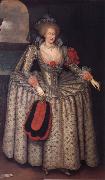 GHEERAERTS, Marcus the Younger Anne of Denmark painting